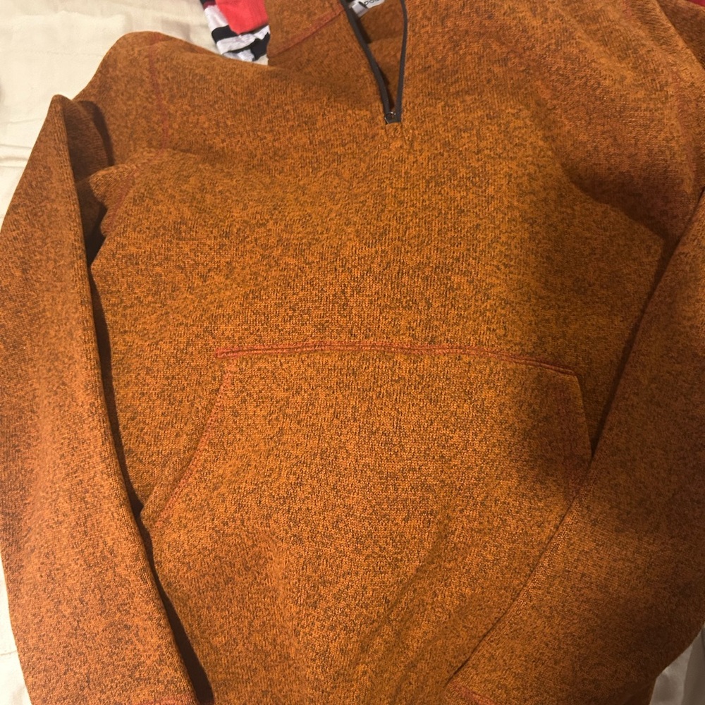 Cozy Orange Half-Zip Sweater